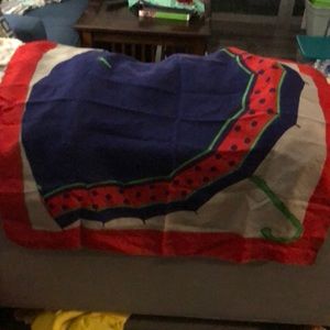 Vintage Women’s Scarf with an Umbrella on it